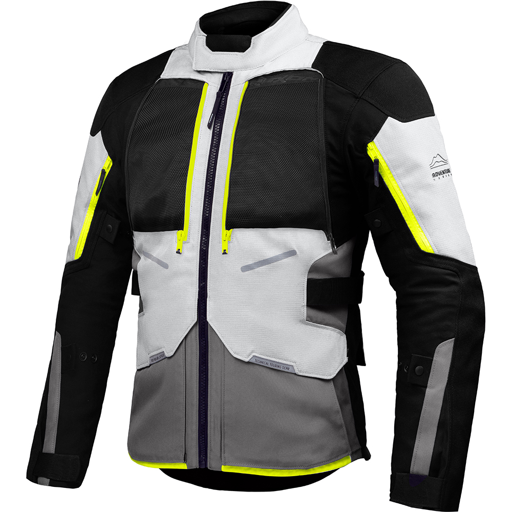 Ixon - Veste Vidar Gris / Noir / Jaune fluo