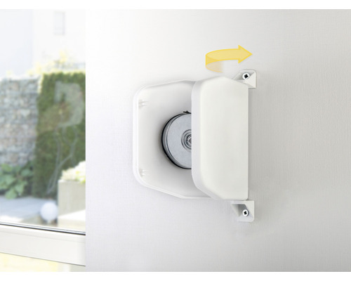 Schellenberg Mini opschroefwinder, opvouwbaar, wit