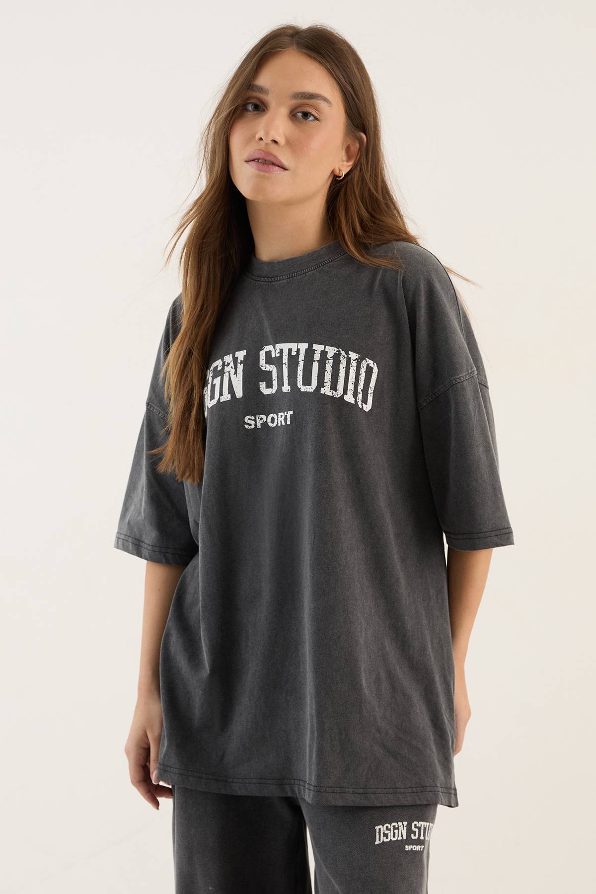 T-shirt Oversized Imprimé Collegiate Dsgn Studio