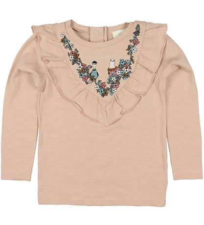 En Fant Pullover - Rosa m. Kragen