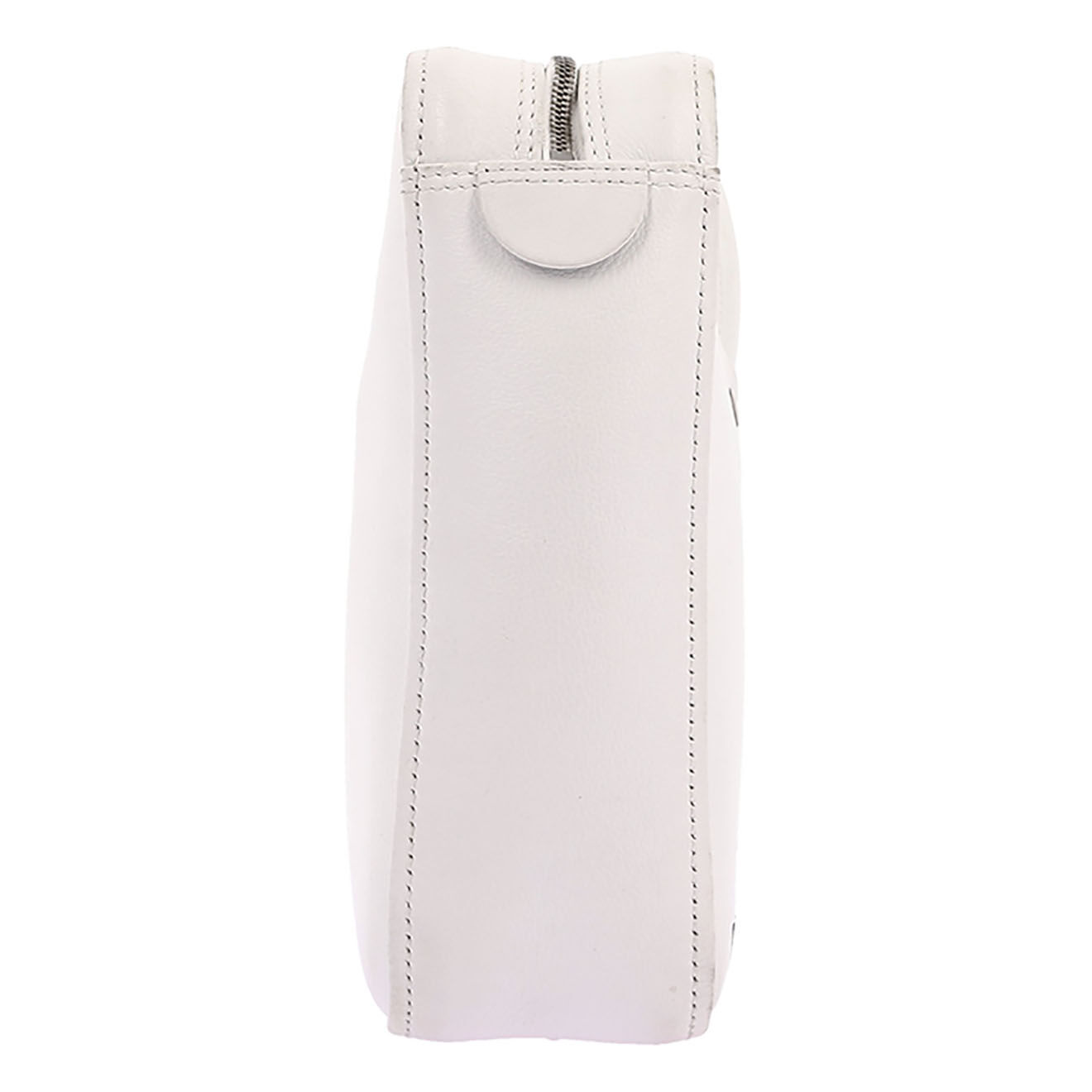 Balenciaga Sac bandoulière Triangle en Cuir blanc - Très bon état - L.27 cm