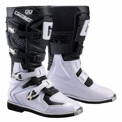 Bottes cross Gaerne GXJ BLACK/WHITE JUNIOR - Noir / Blanc