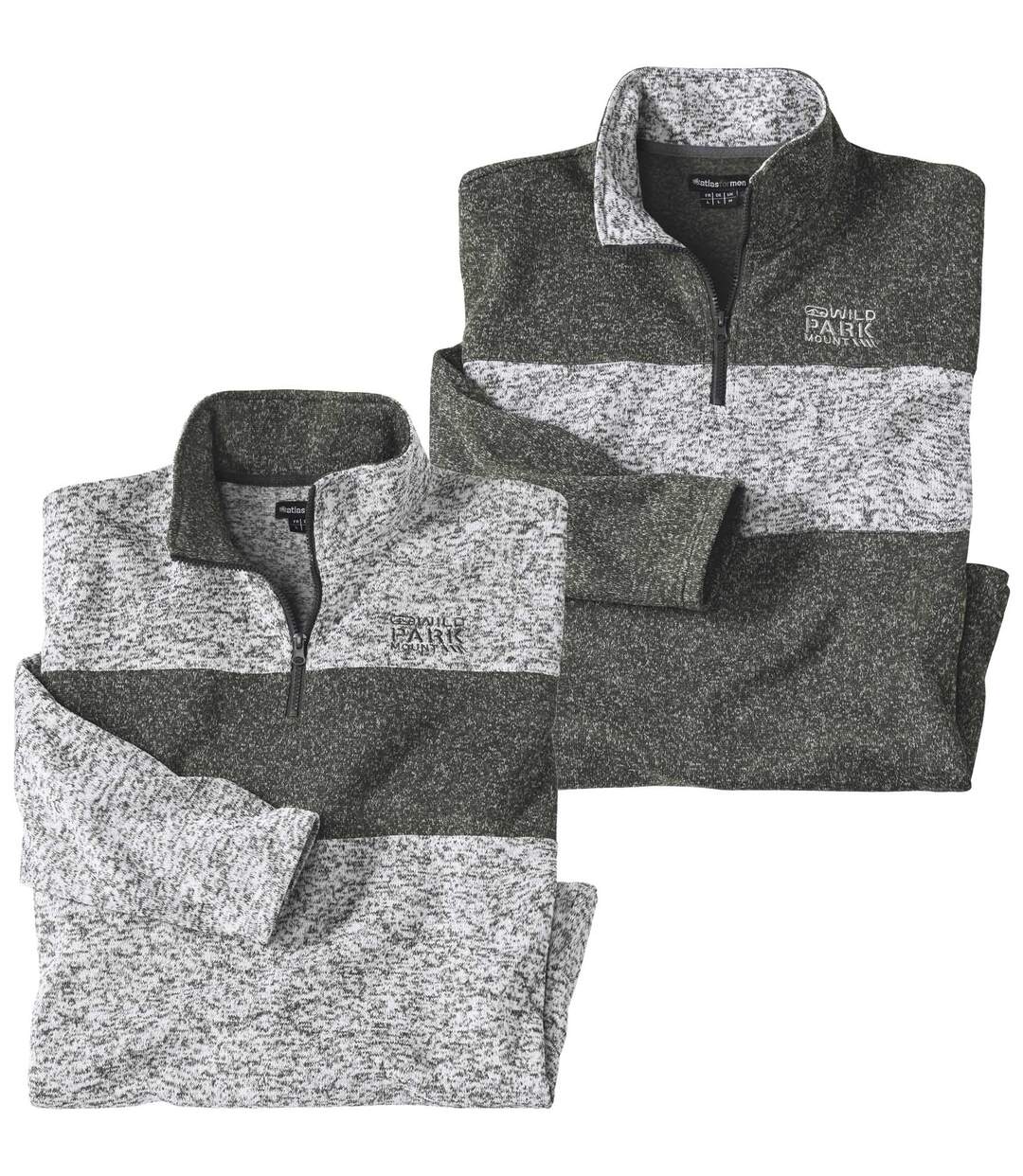 Lot de 2 Sweats Molleton Chiné Rocheuses