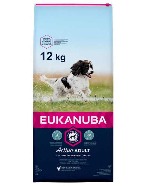 Eukanuba Active Adult Medium Breed Kip - Hondenvoer