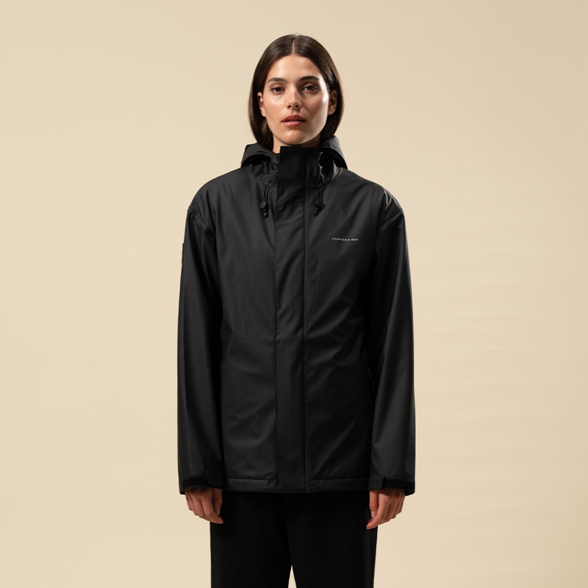 Everyday Rain Jacket Short Midnight Black
