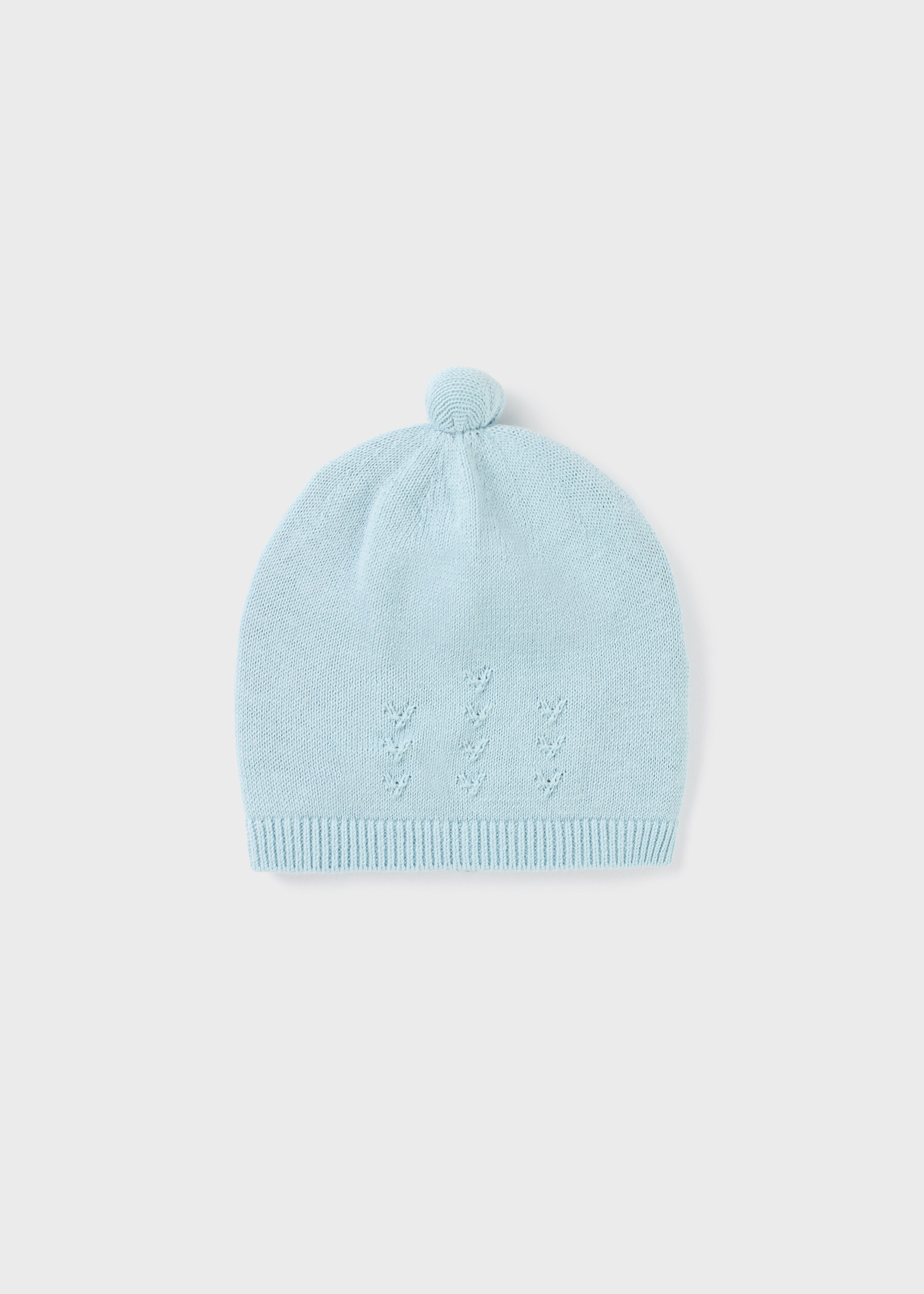 Gorro de malha Better Cotton para recém-nascidos na cor nude
