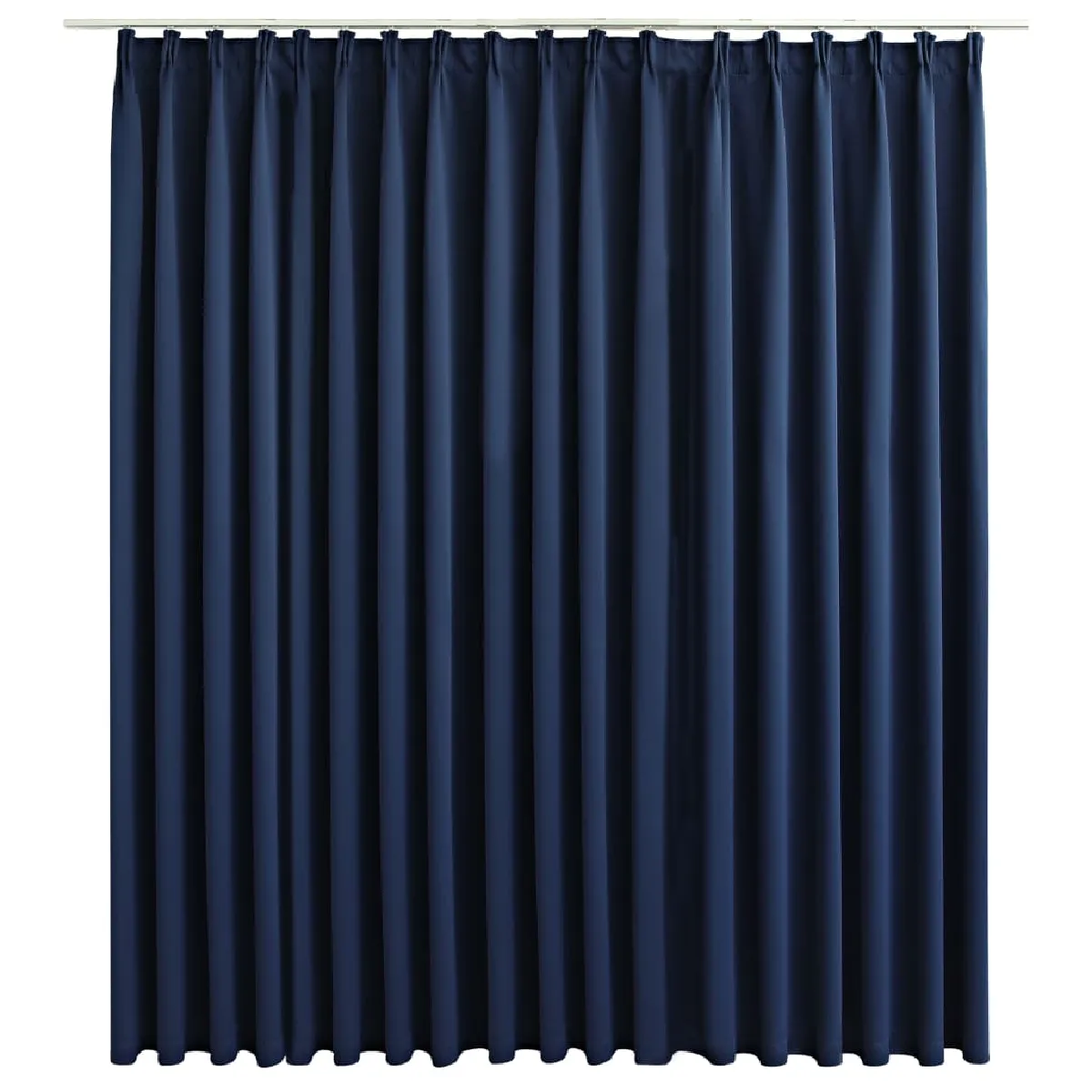 vidaXL Rideau occultant avec crochets - Bleu - 290x245 cm