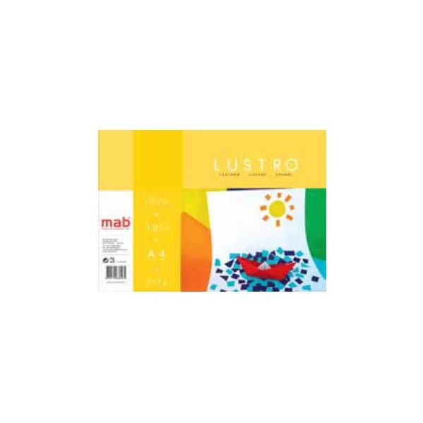 Mab Bloco 10Fls Papel Lustro A3 - MB7150A3