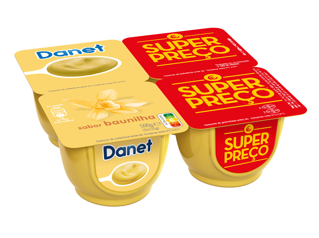 SOBREMESA DANET LÁCTEA BAUNILHA 4X125G