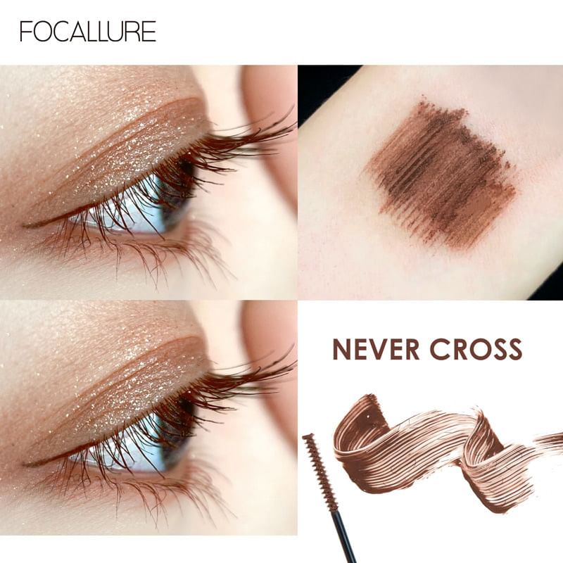 FOCALLURE - Longlash Waterproof Mascara 3mm Micro Brush - 2 kleuren