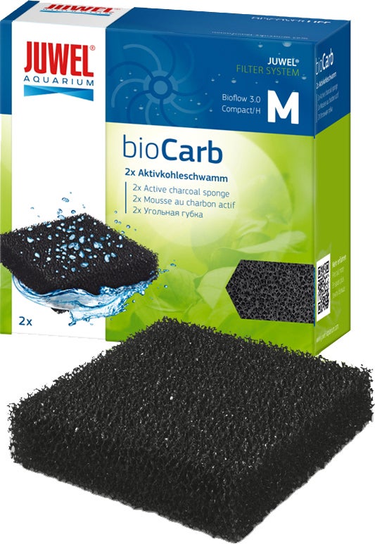 Juwel actieve koolstofspons bioCarb M 2 stuks