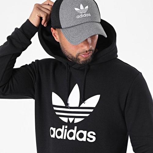 Sweat Capuche Trefoil H06667 Noir