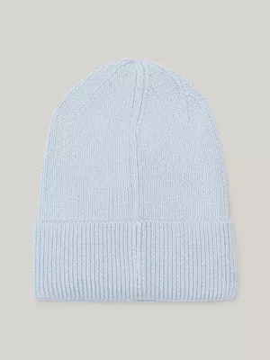 Gorro de bandeira alongado com textura canelada