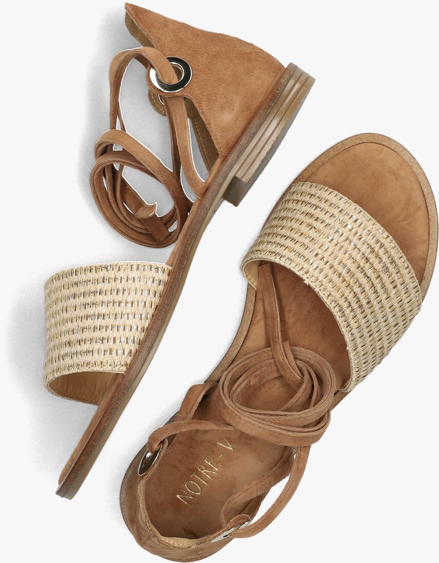 NOTRE-V cognac notre-v sandalen 23268