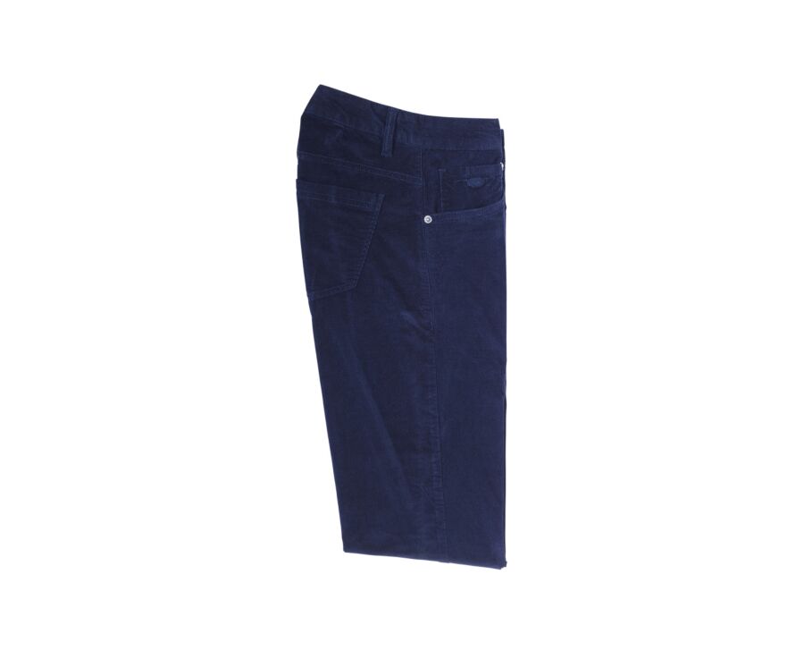Pantalon 5 poches velours homme Bleu - KARS