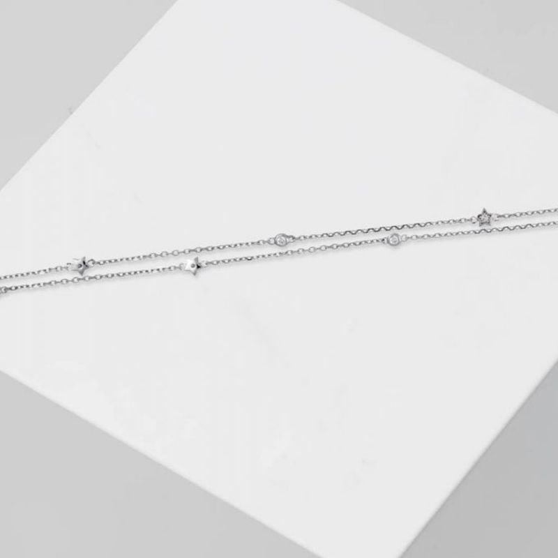 Bracelet Or Blanc et Diamant