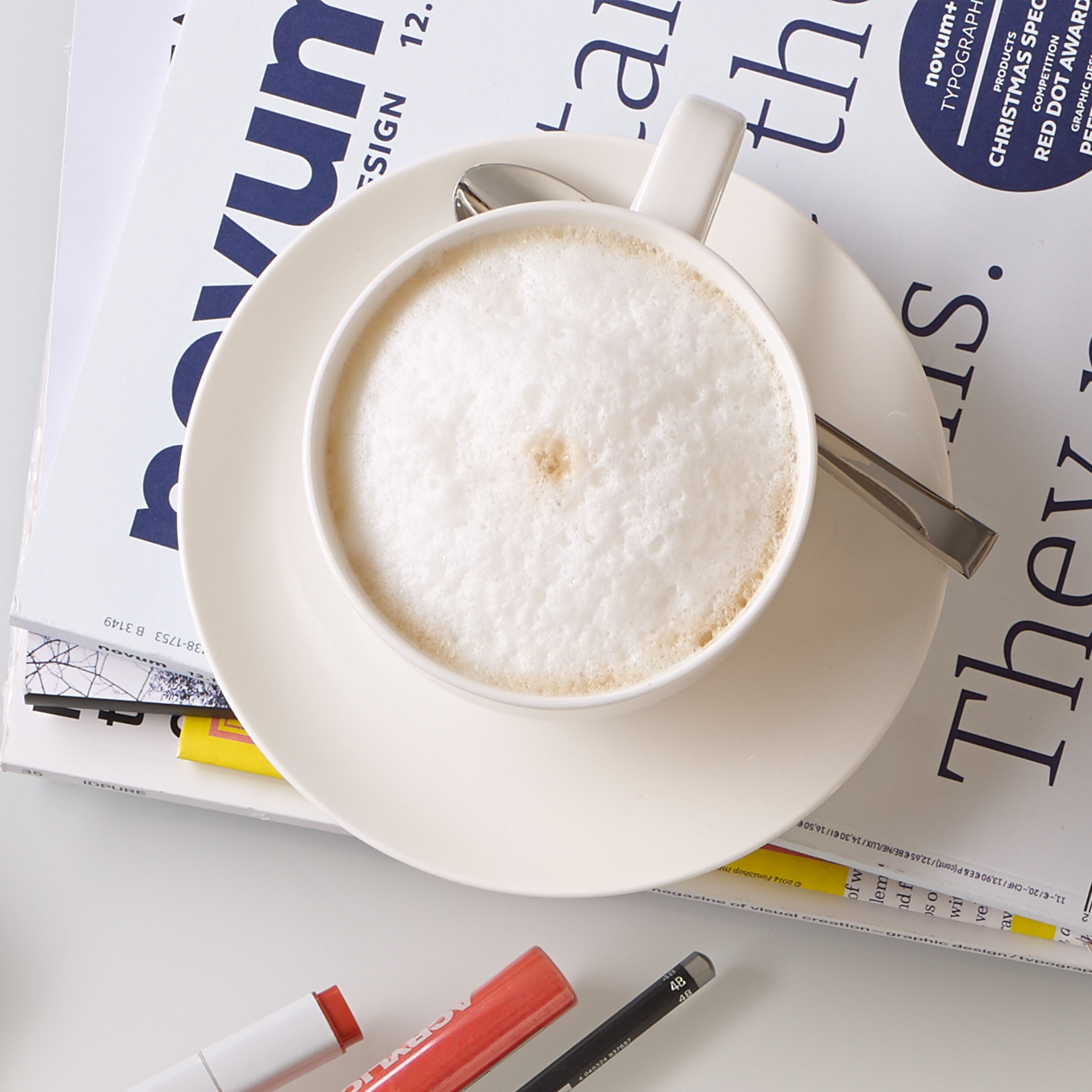 For Me Coffee cup White, 5.5 oz, Premium Porcelain
