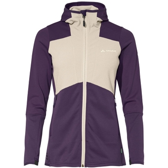 Vaude Monviso Hooded Grid Fleecejacke Eggplant Damen