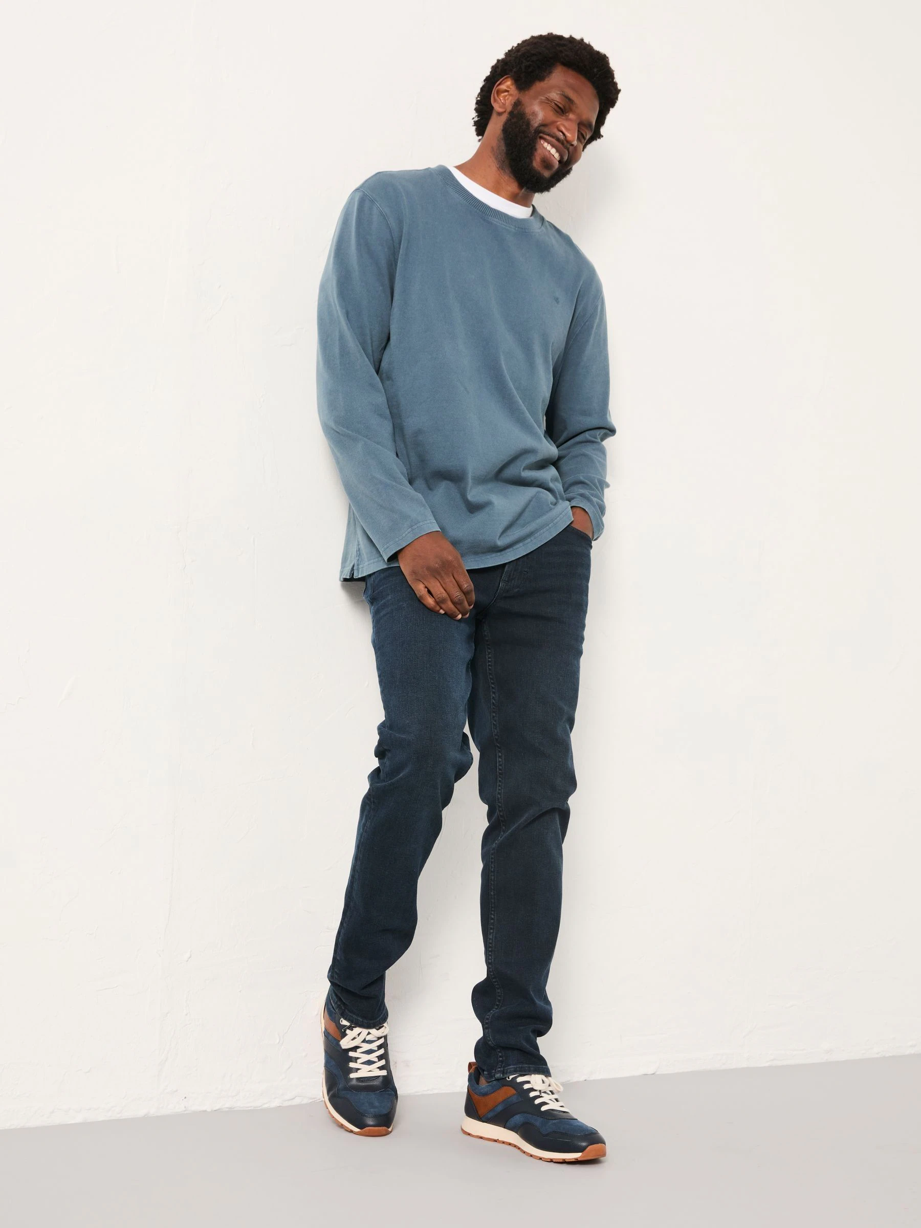 Denim donkerblauw - FatFace slim-fit jeans