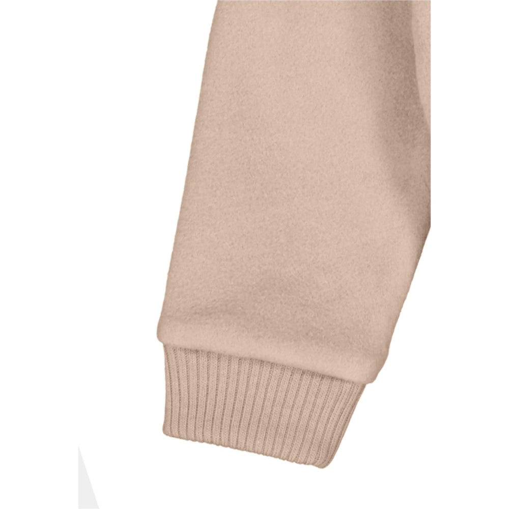 Køb Mikk-Line Warm Taupe Cotton Fleece Cardigan m. Hætte