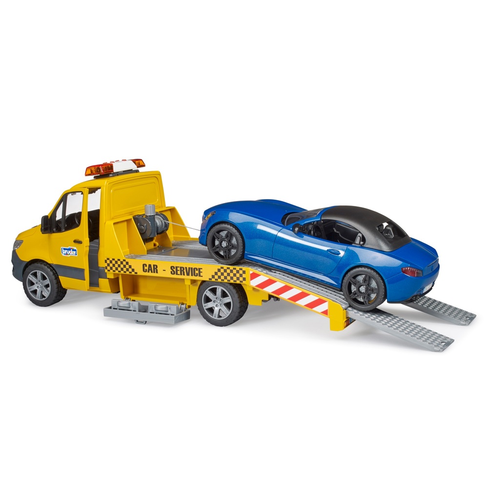 Bruder Mercedes-Benz Sprinter Autotransporter mit Roadster-Fahrzeug