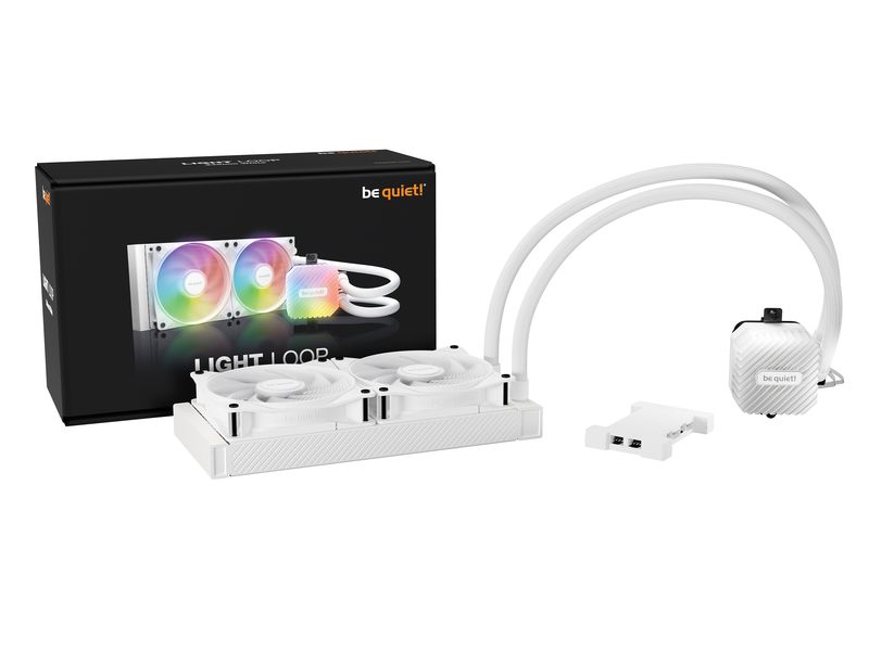 be quiet! Wasserkühlung Light Loop 240 mm Weiss Leisutngsvoller und leiser Wasserkühler mit drei Lüfter