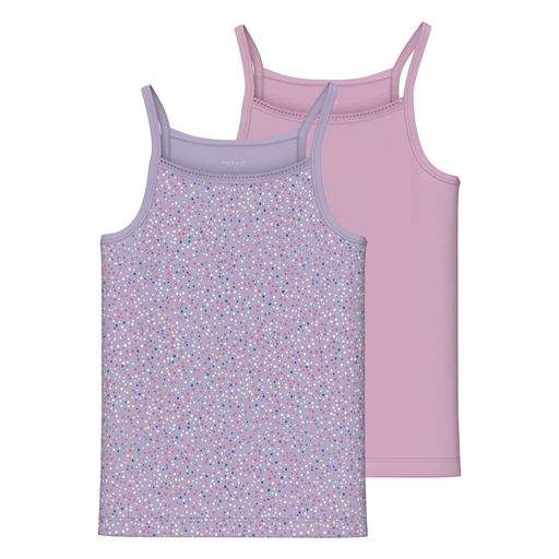 Name It Strap 2-pak Undertrøje, Pastel Lilac, 146 cm