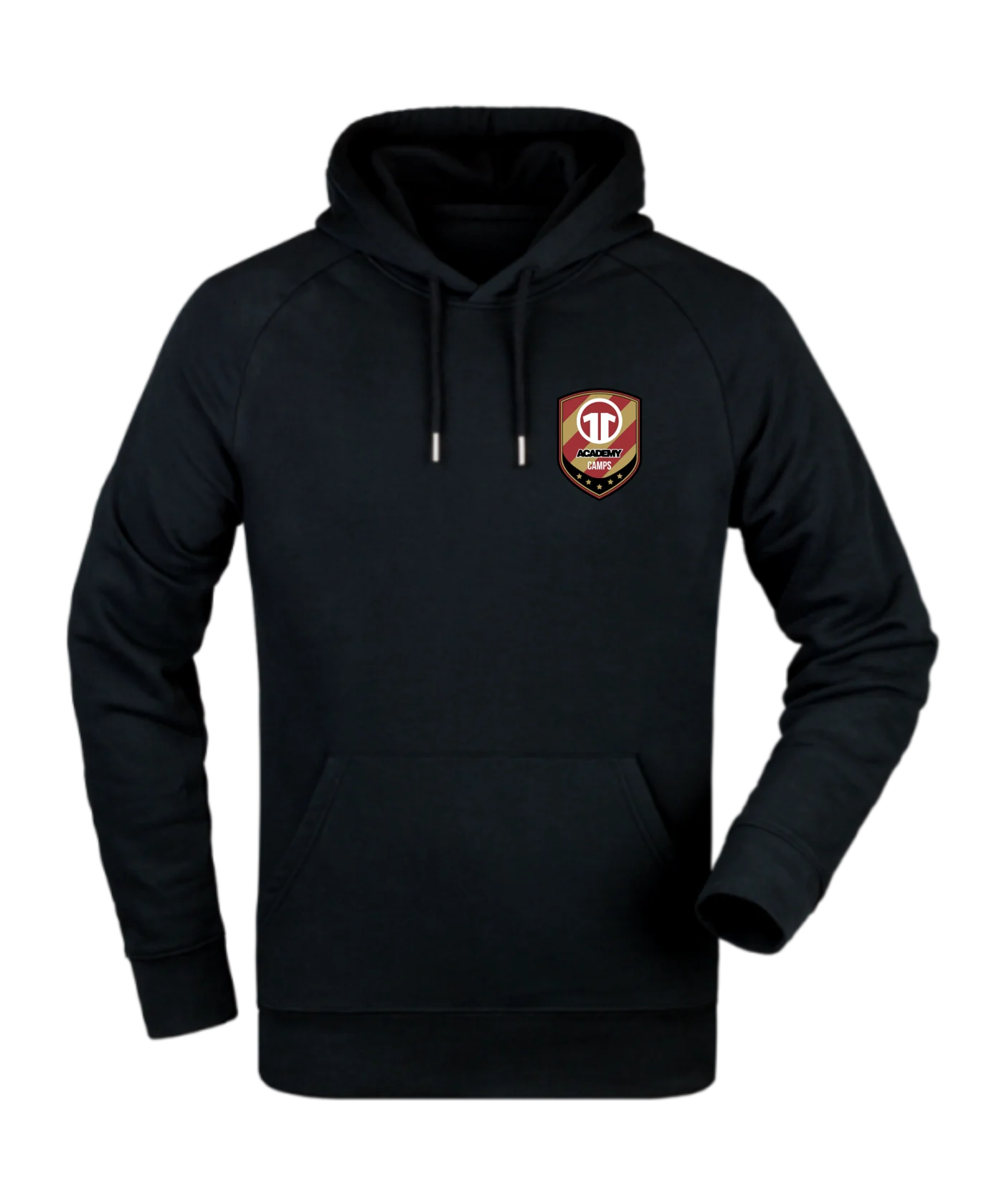 11ts Academy Hoody Brustlogo Schwarz