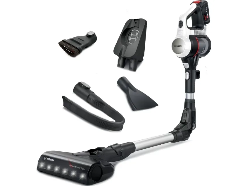 Bosch Unlimited 7 BBS711W - Støvsuger - pind/håndholdt (2-i-1) - uden pose - ledningsfri - hvid inkluderet oplader