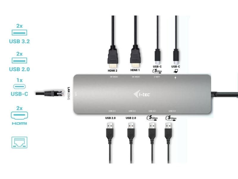 i-tec Dockingstation USB-C 4K Metal Nano Dock HDMI USB-C-Nano Dockingstation