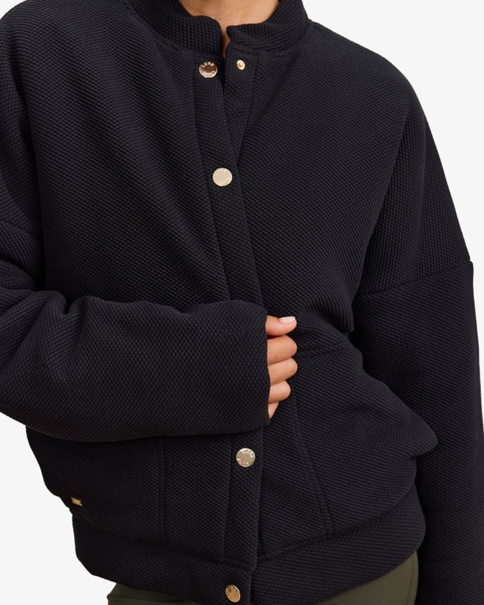 Lune Active Moon Classic Oversized Padded Bomber Zwart Damesjack