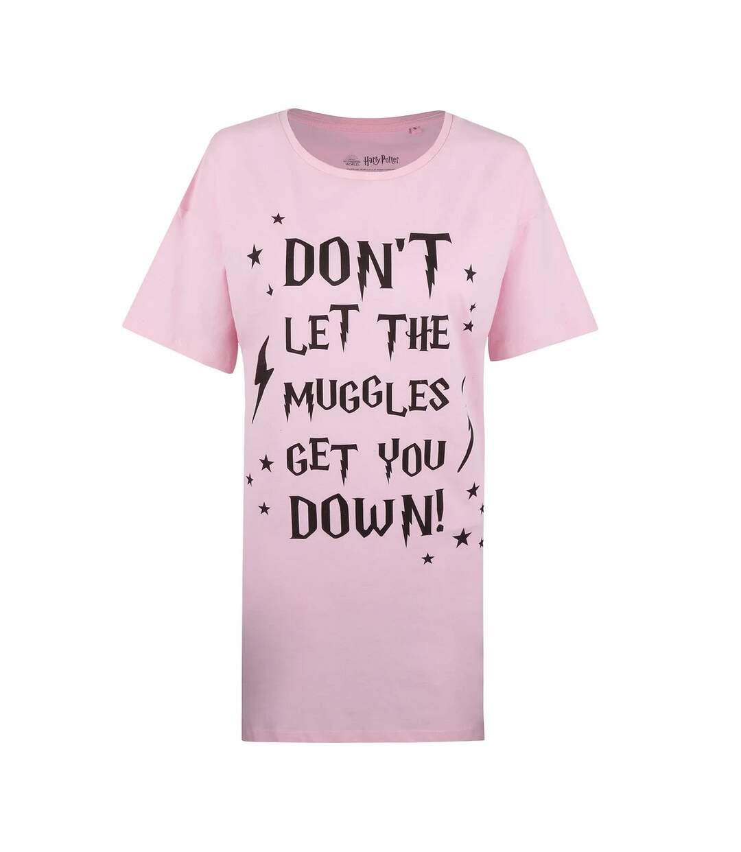 Harry Potter - Chemise de nuit DO NOT LET THE MUGGLES GET YOU DOWN - Femme (Rose clair) - UTTV1218