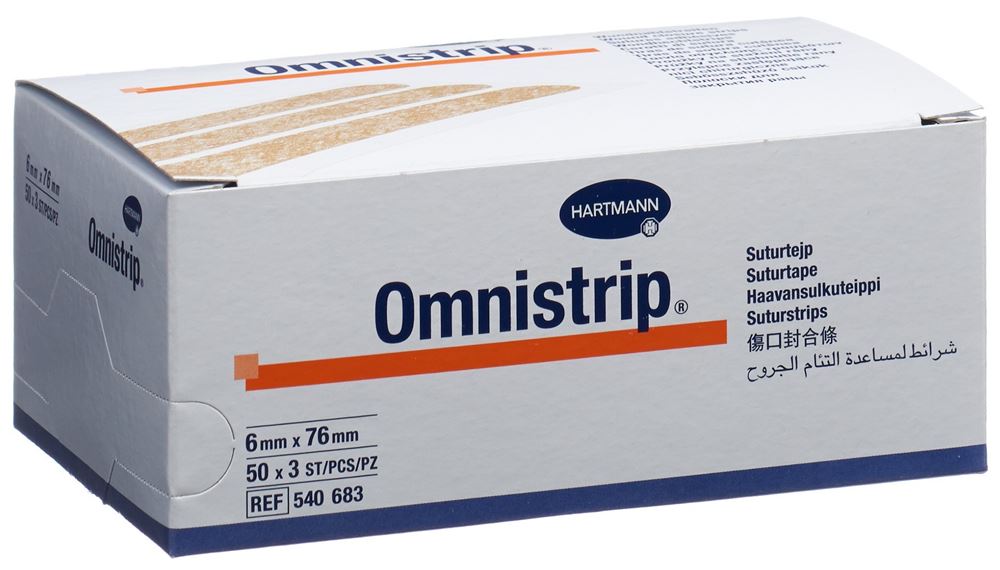 OMNISTRIP Wundnahtstreifen 6x76mm 150 Stk