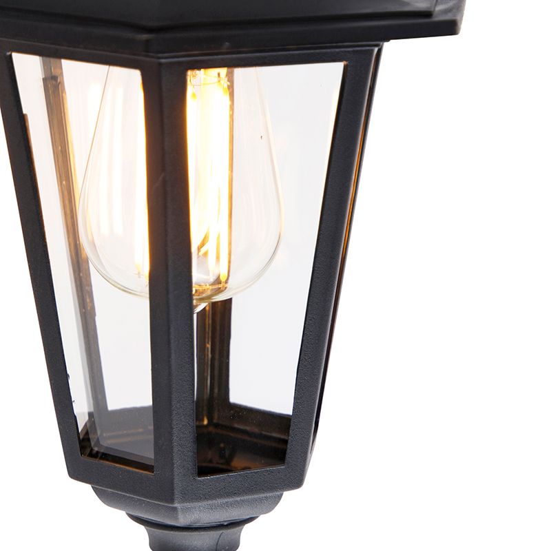 Klassieke buitenwandlamp zwart IP44 - New Haven