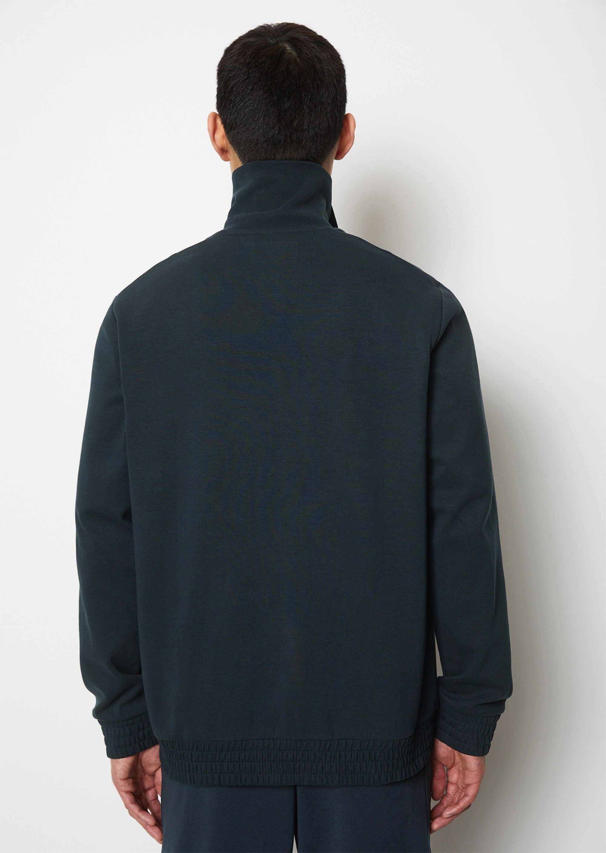 Trainerjacke regular aus cleanem Interlock-Sweat