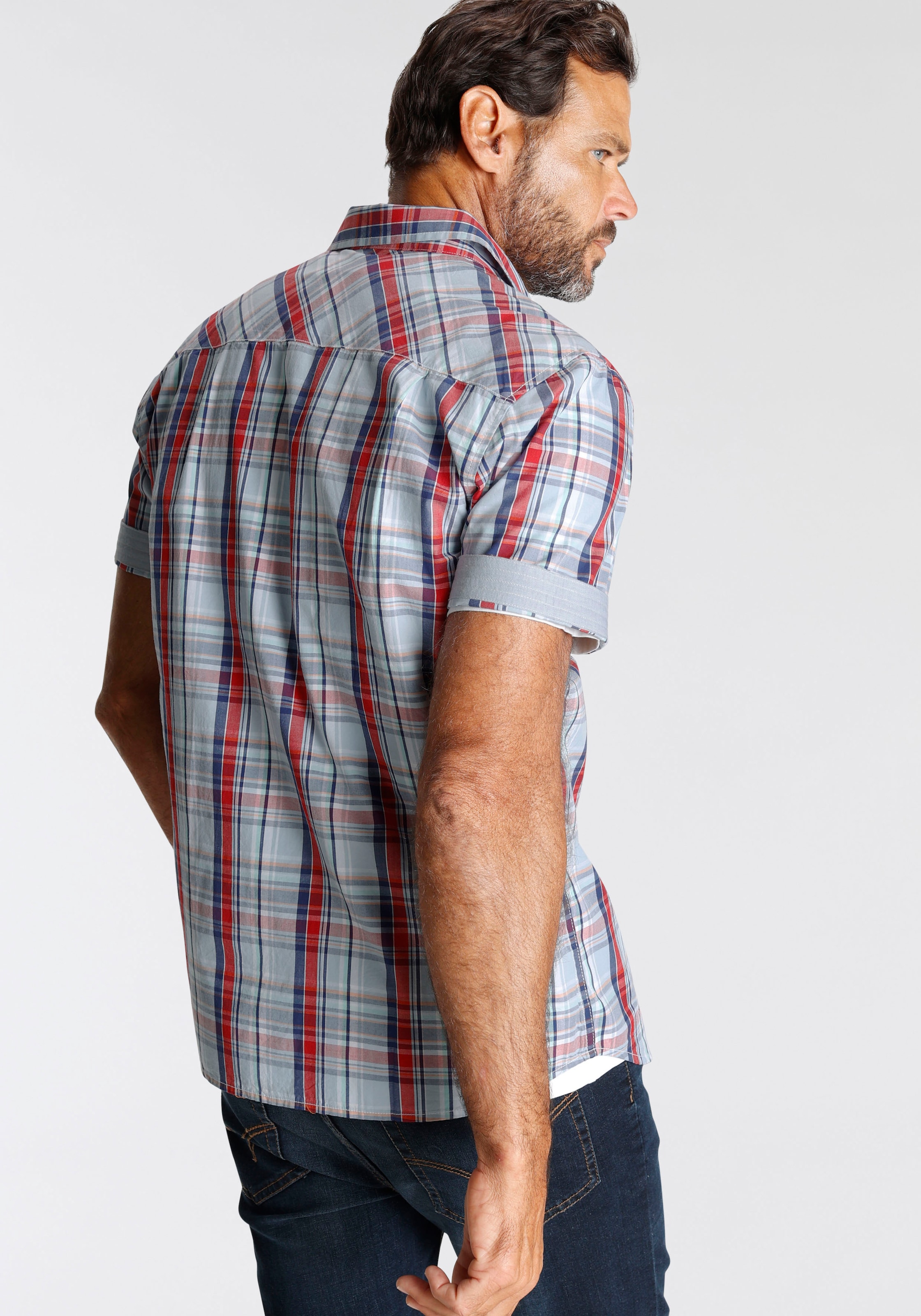 Man's World Kurzarmhemd , mit kleinem Brustprint