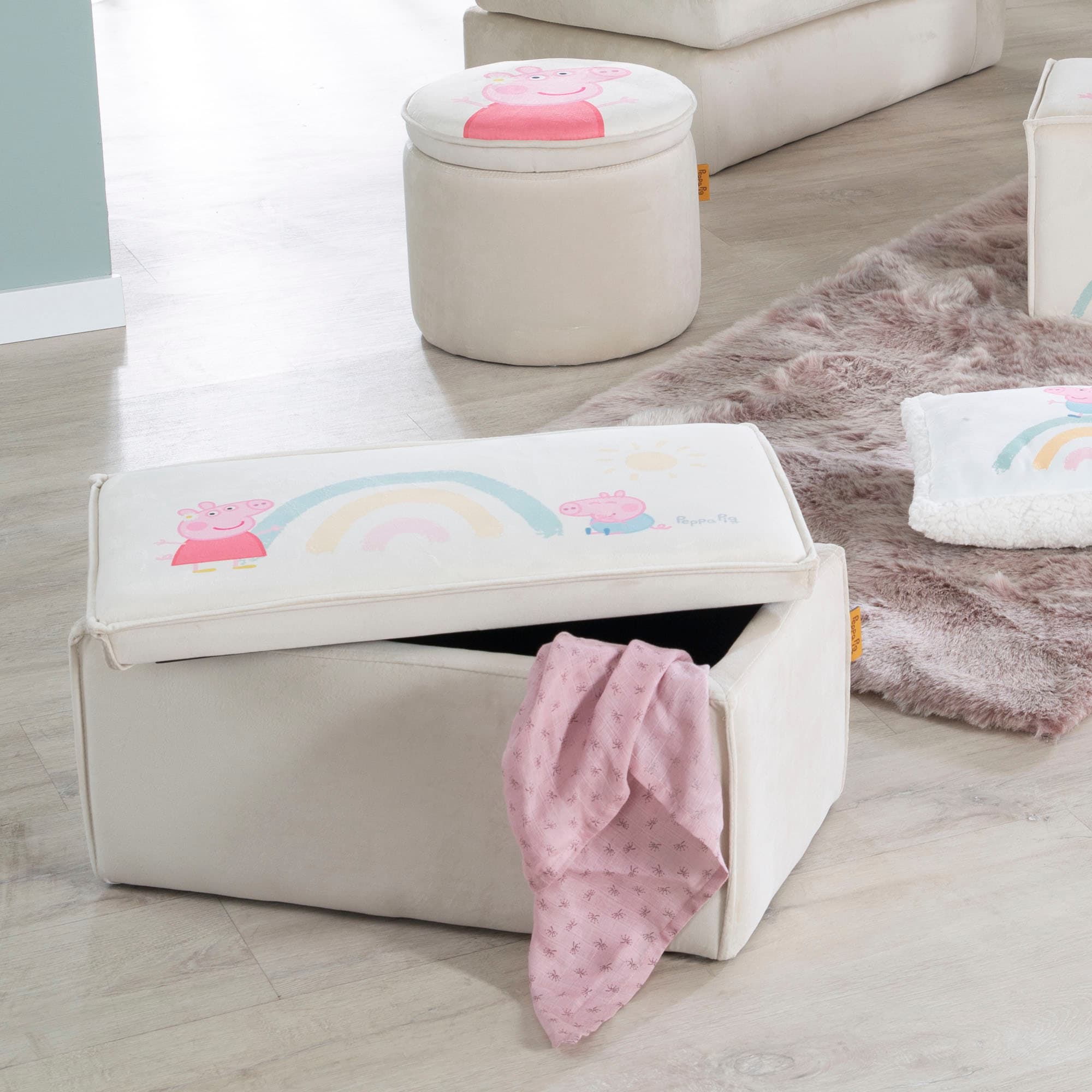 roba® Polsterbank »Peppa Pig« mit Aufbewahrungsfunktion - für Kinder