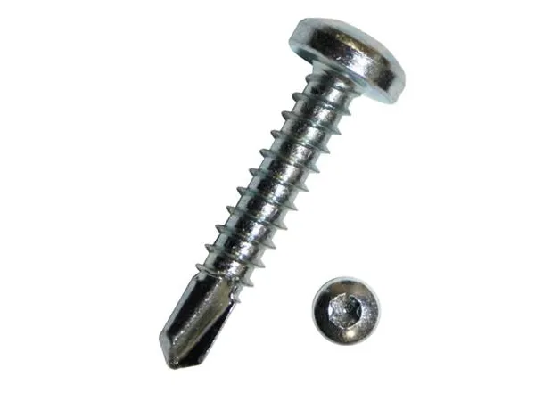 DRESSELHAUS Pladeskrue elforzinket med borespids og panhoved 4,2x38 mm med torx 20 - (1000 stk.)