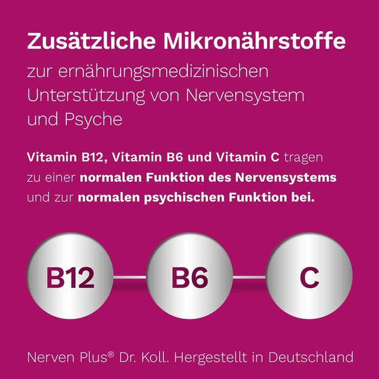 Nerven Plus Dr. Koll Gemmo Komplex Vitamin B12 B6, 50 ml