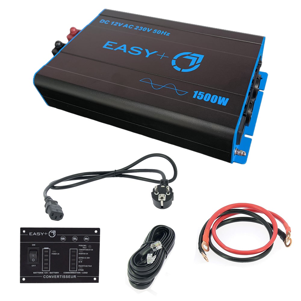 Convertisseur 12V 1500W Pur Sinus EASY+