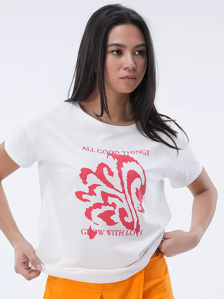 COMMA T-Shirt weiss