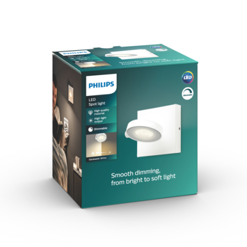 Philips opbouwspot Clockwork LED 1x4.5 watt wit