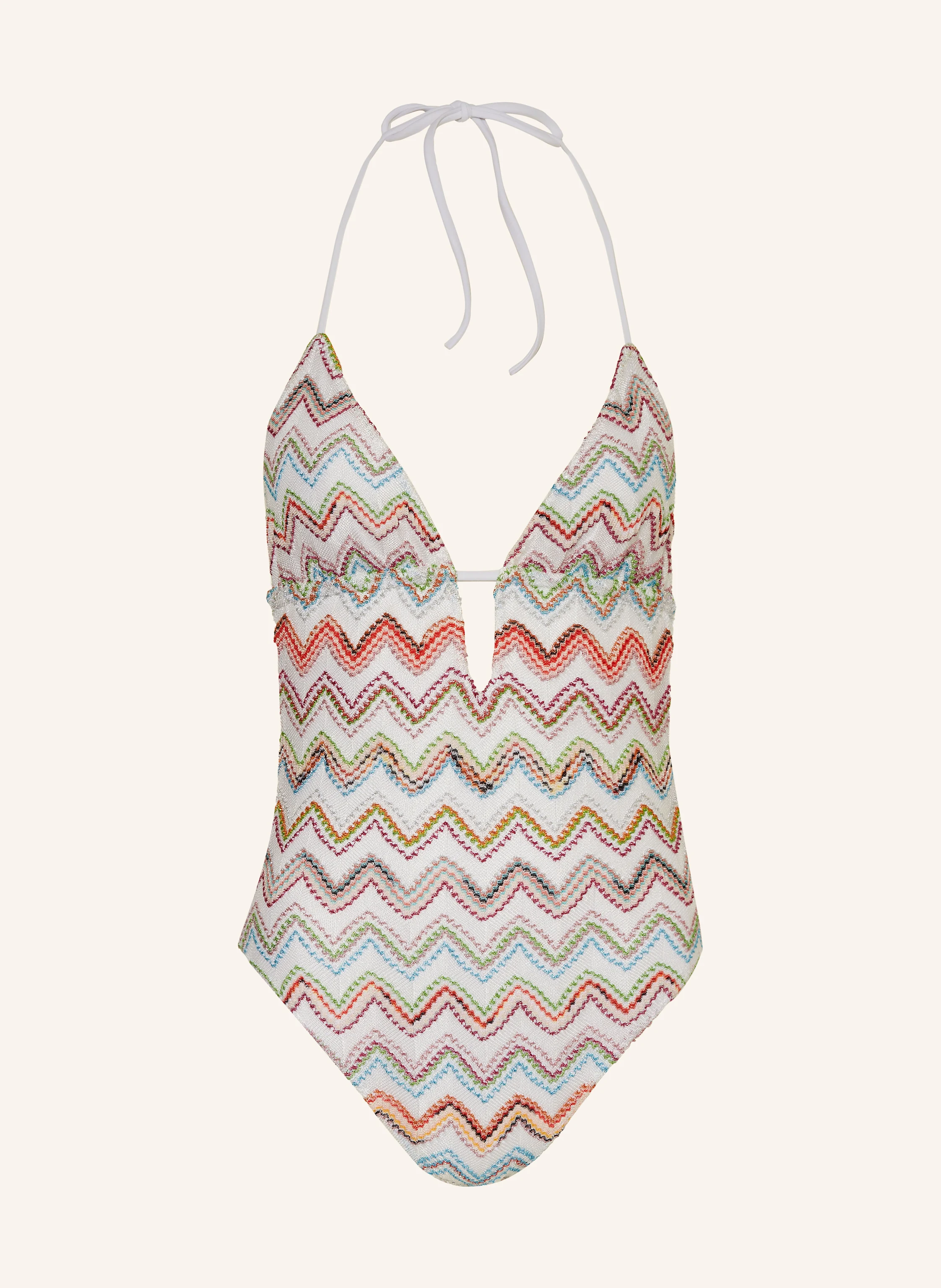 MISSONI Neckholder-Badeanzug mit Glitzergarn