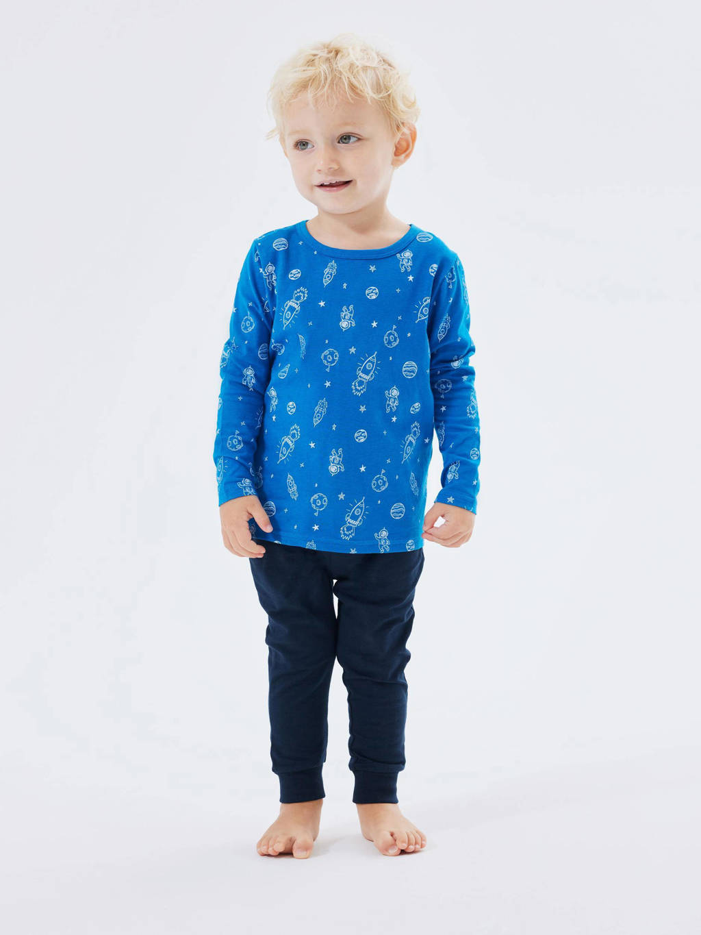 NAME IT pyjama NMMNIGHTSET donkerblauw/blauw