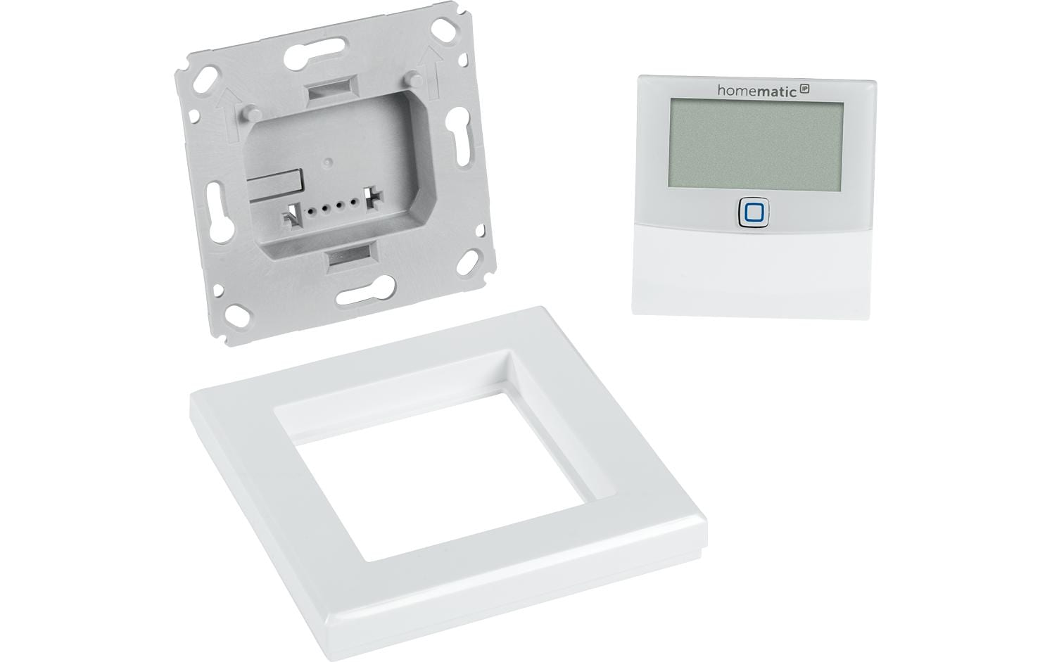 Smart Home Wired Temperatur- und LuftfeuchtigkeitssensorZur Regelung und Messung der Raumtemperatur sowie Ermittlung der Luftfeuchtigkeit, mit Display – HmIPW-STHD