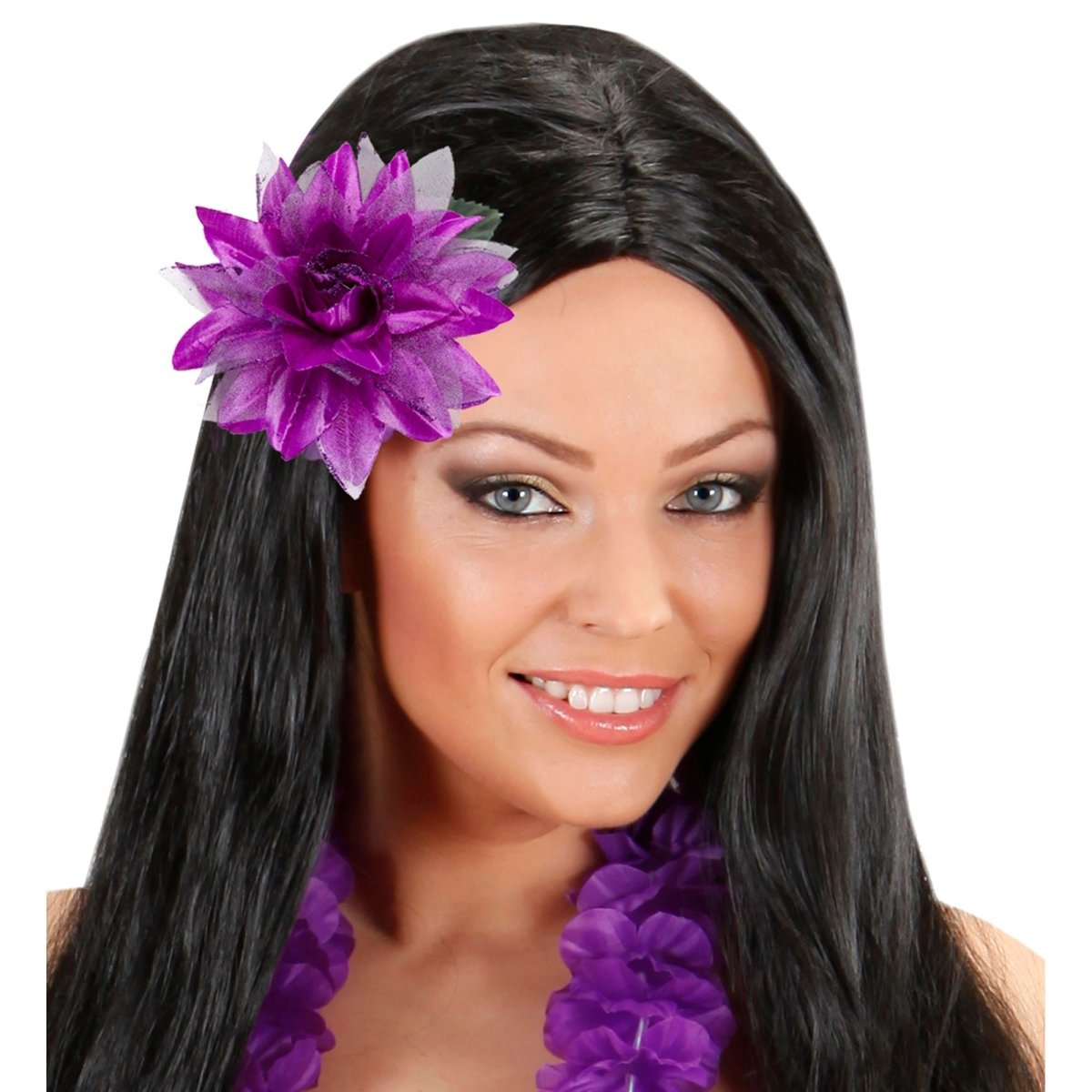 Paars Haarbloem Glitter