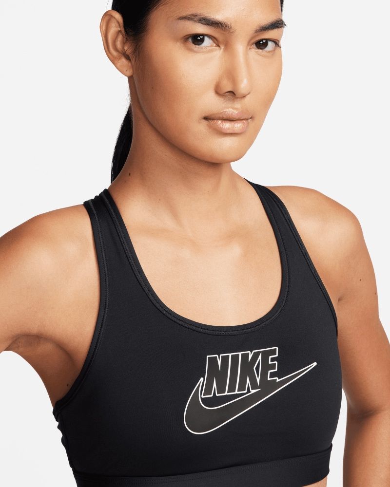 Brassière Nike Swoosh Noir pour femme