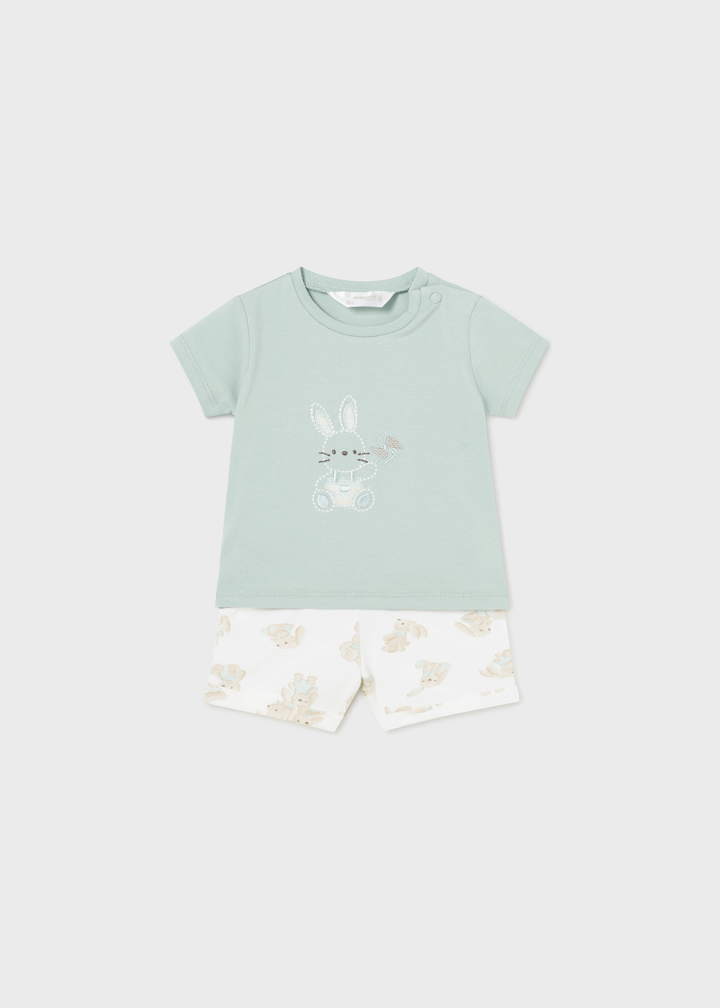 Conjunto de 4 peças Better Cotton para recém-nascidos na cor Jade