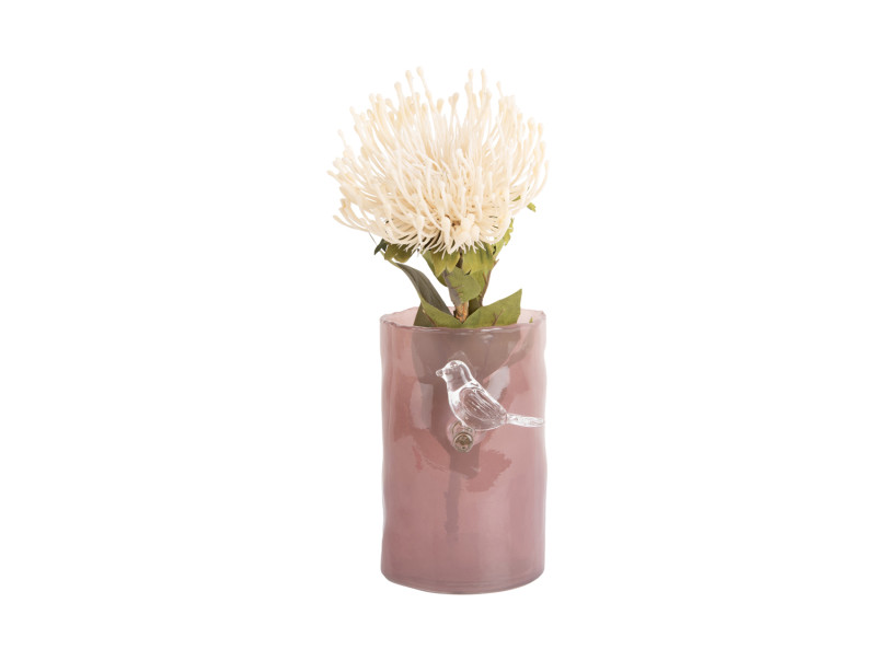 Vase Bird On Branch Small PT4071BL Misty blue