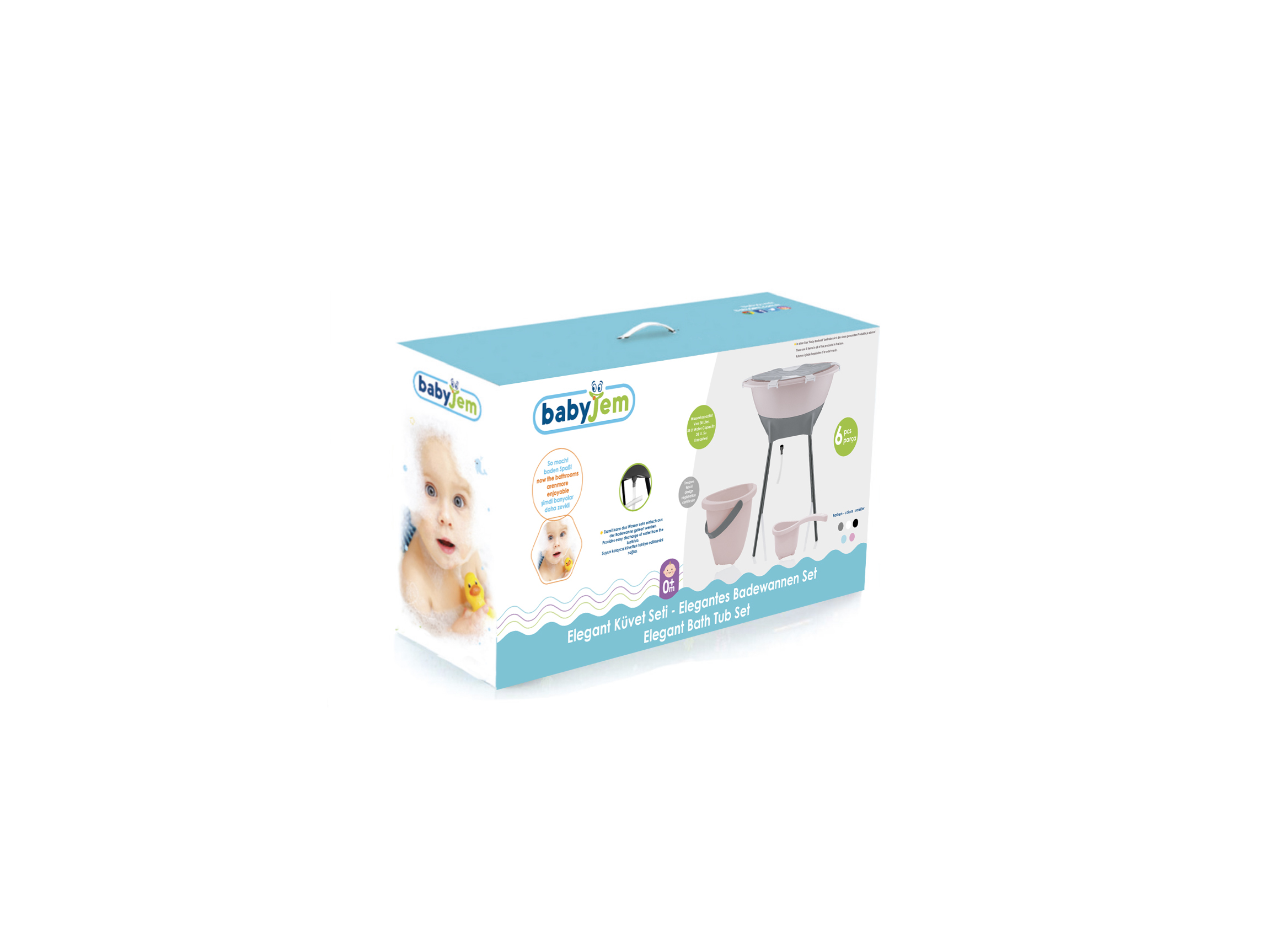 BANHEIRA BABYJEM ELEGANT BRANCO